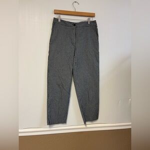 Liz Claiborne Lizwear Gingham Flat Front Capri Pants Size 10